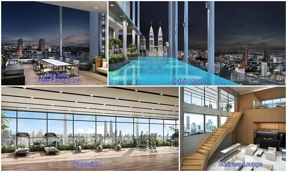 Appartamento Sweetness Studio Klcc View Kuala Lumpur Malesia
